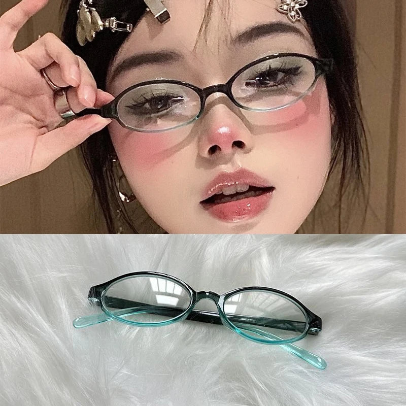 Peris Gems green-oval / CHINA Red Green Square Frame Glasses Women Y2K Retro Anti-blue Light Eyeglasses Harajuku Reading Computer Spectacle Eyewears Goggles Red Green Square Frame Glasses Women Y2K Retro Anti-blue Light Eyeglasses Harajuku Reading Computer Spectacle Eyewears Goggles SHEIN Amazon Temu