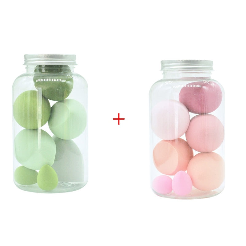 Peris Gems green - pink Bevel Makeup Sponges | Beauty Cosmetic Makeup Ball SHEIN Amazon Temu