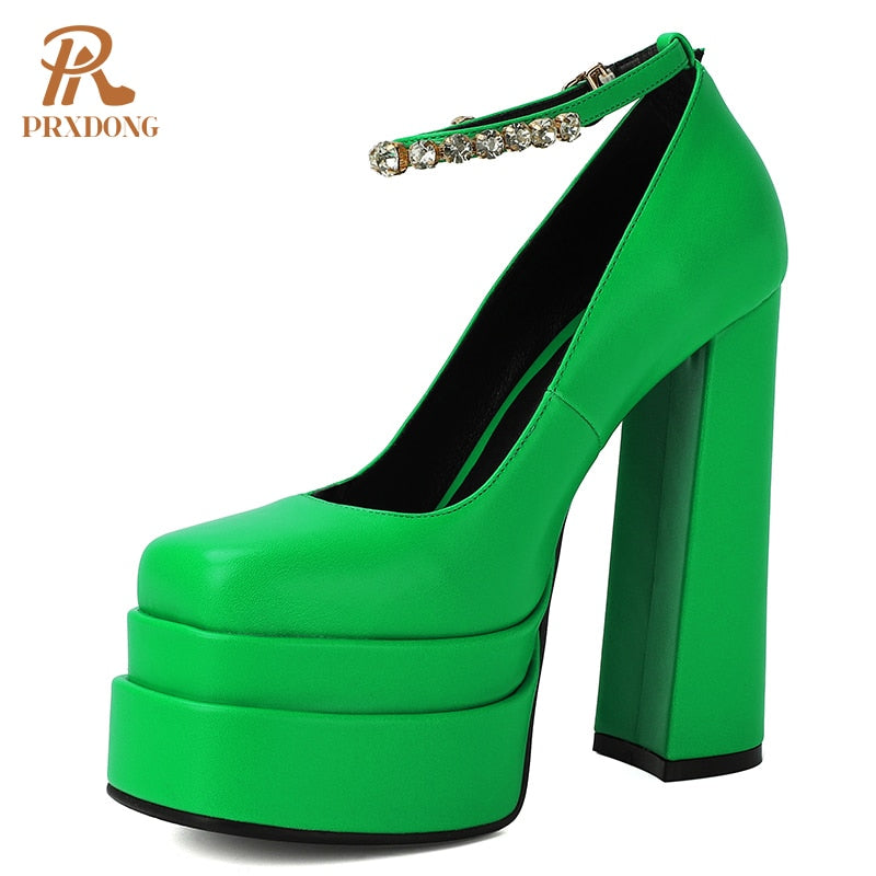 Peris Gems green pumps / 34 Women&