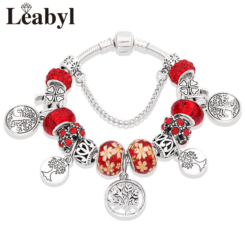 Peris Gems Green Tree of Life Charm Bracelets Unisex | Silver Pendant Bracelets Green Tree of Life Charm Bracelets Unisex | Silver Pendant SHEIN Amazon Temu