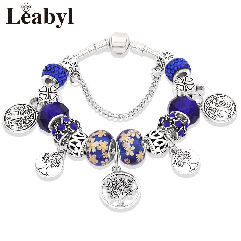 Peris Gems Green Tree of Life Charm Bracelets Unisex | Silver Pendant Bracelets Green Tree of Life Charm Bracelets Unisex | Silver Pendant SHEIN Amazon Temu