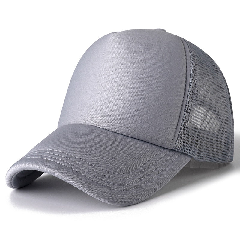 Peris Gems Grey / 54cm-60cm Casual Plain Mesh Baseball Cap Unisex | Adjustable Snapback Hats Casual Plain Mesh Baseball Cap Unisex | Adjustable Hats SHEIN Amazon Temu