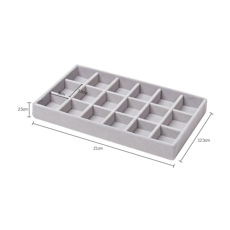 Peris Gems Grey A Velvet Jewelry Display Stackable Tray Case SHEIN Amazon Temu