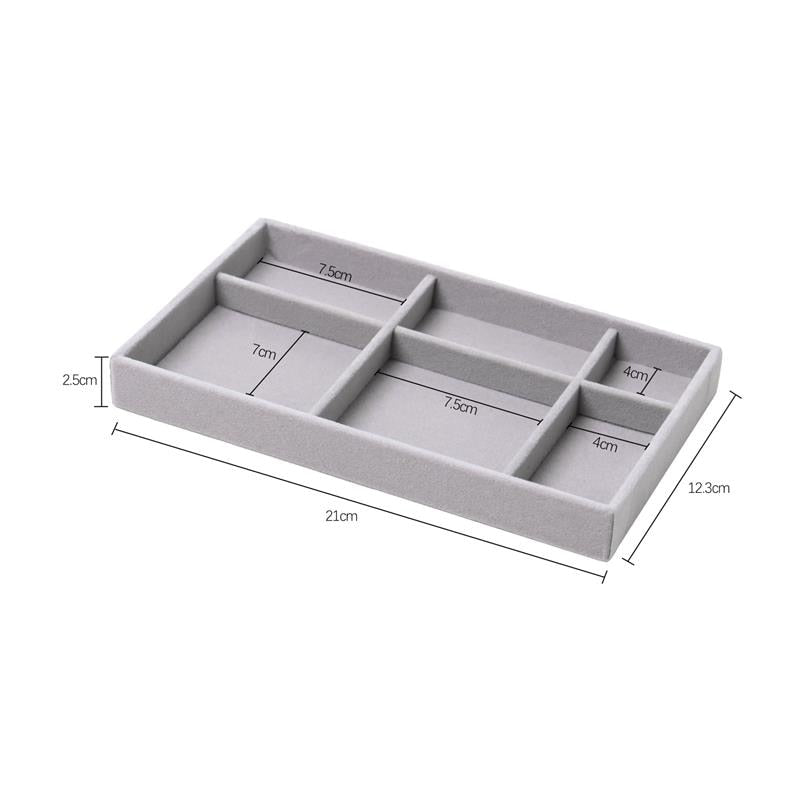 Peris Gems Grey D Velvet Jewelry Display Stackable Tray Case SHEIN Amazon Temu