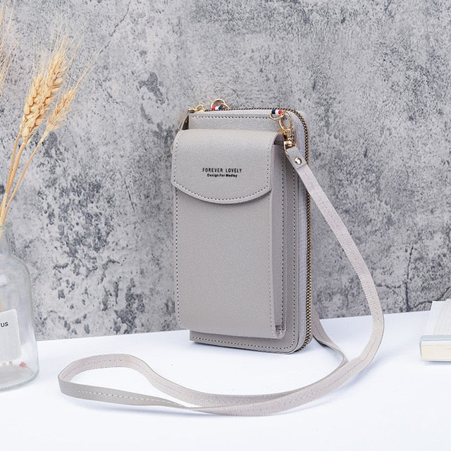Peris Gems grey PU Leather Crossbody Bags for Women | Phone Shoulder Bag SHEIN Amazon Temu
