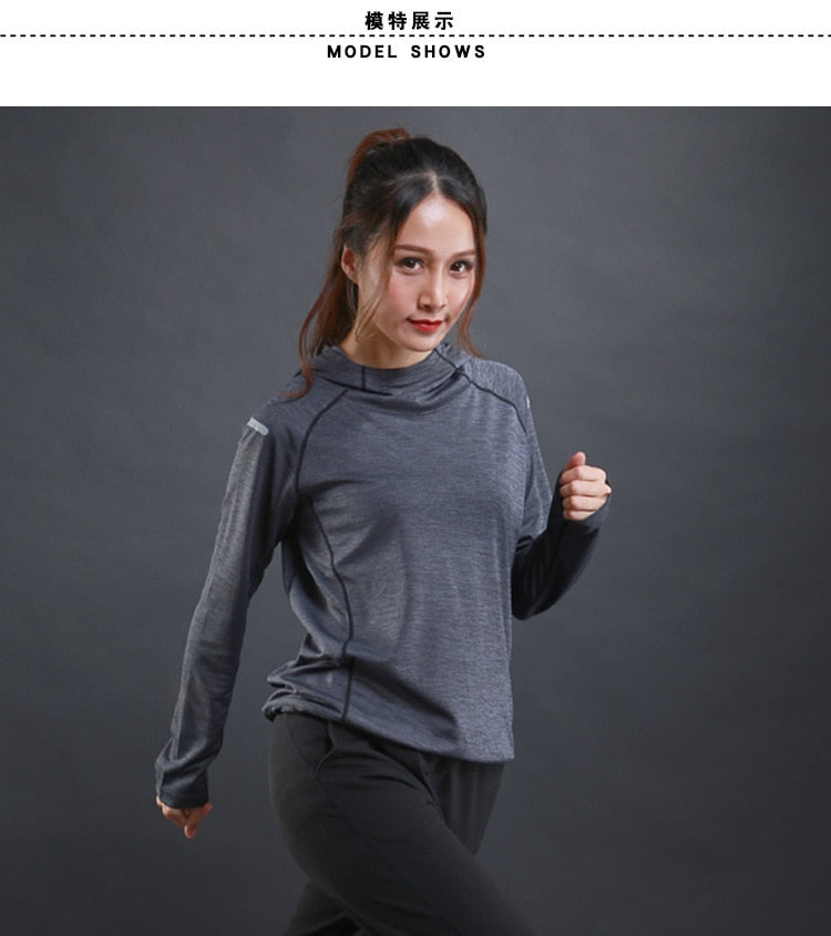 Peris Gems Grey / S Quick Dry Breathable Fitness Sweatshirt for Women | Hooded Sport Jacket Quick Dry Breathable Fitness Sweatshirt for Women | Sport SHEIN Amazon Temu