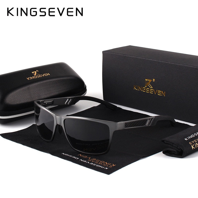 Peris Gems GunGray Rectangular Aluminum Polarized Sunglasses for Men SHEIN Amazon Temu