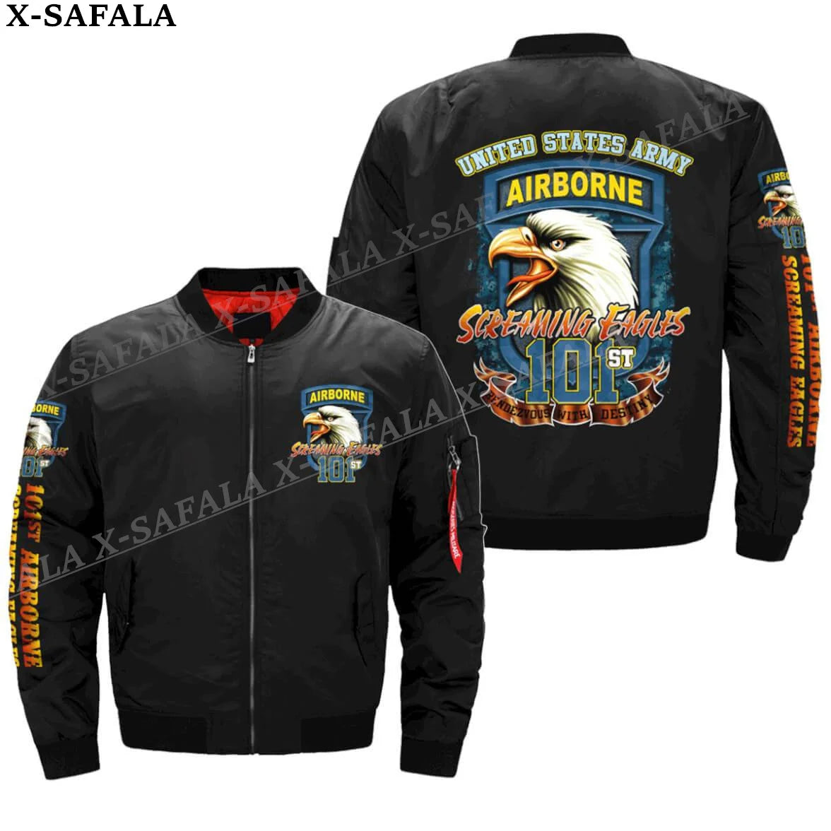 Peris Gems H993 1 / US Size 4XL 101st Airborne Vietnam Army 3D Bomber Jackets Zipper Flight Jacket Casual Thick Coat Unisex Harajuku Women Streetwear-4 101st Airborne Vietnam Army 3D Bomber Jackets Zipper Flight Jacket Casual Thick Coat Unisex Harajuku Women Streetwear-4 SHEIN Amazon Temu