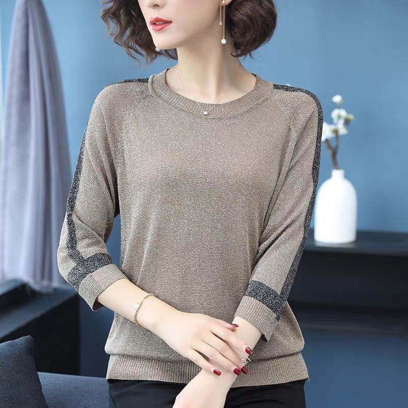 Peris Gems Half Sleeve Casual Knitted Shirt for Women | Pullover Shirt SHEIN Amazon Temu