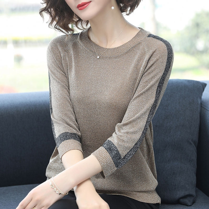 Peris Gems Half Sleeve Casual Knitted Shirt for Women | Pullover Shirt SHEIN Amazon Temu
