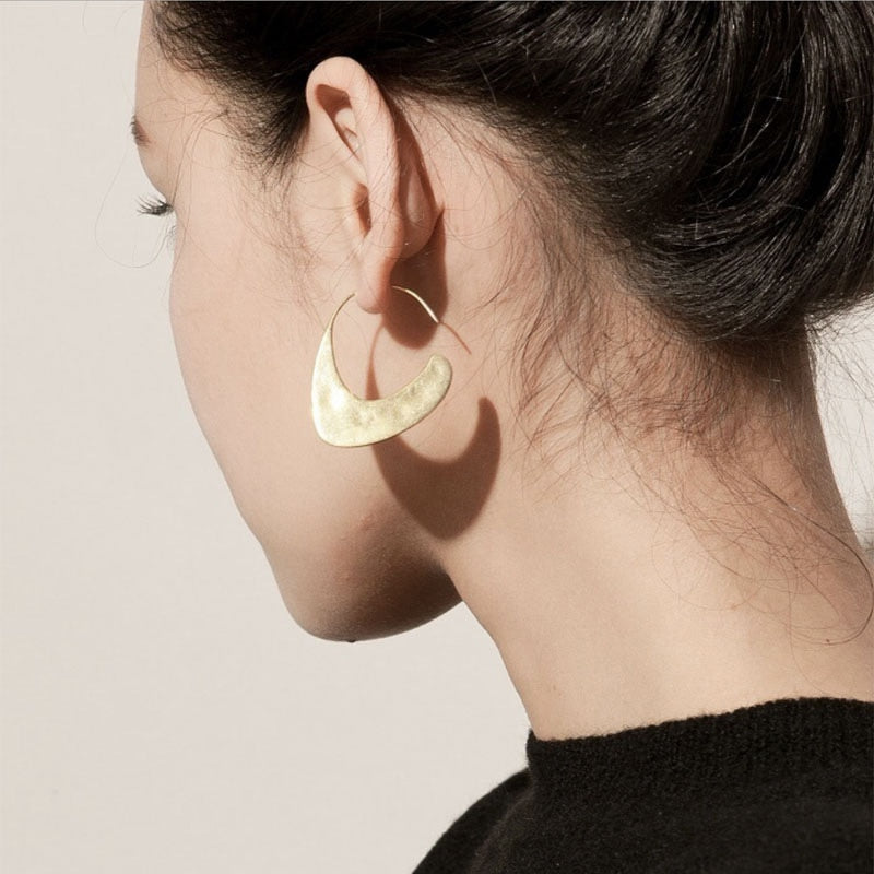 Peris Gems Hammered Gold Earrings for Women | Gold Hoop Earrings SHEIN Amazon Temu
