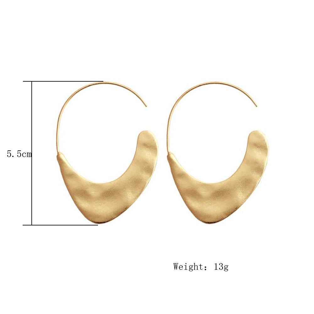 Peris Gems Hammered Gold Earrings for Women | Gold Hoop Earrings SHEIN Amazon Temu