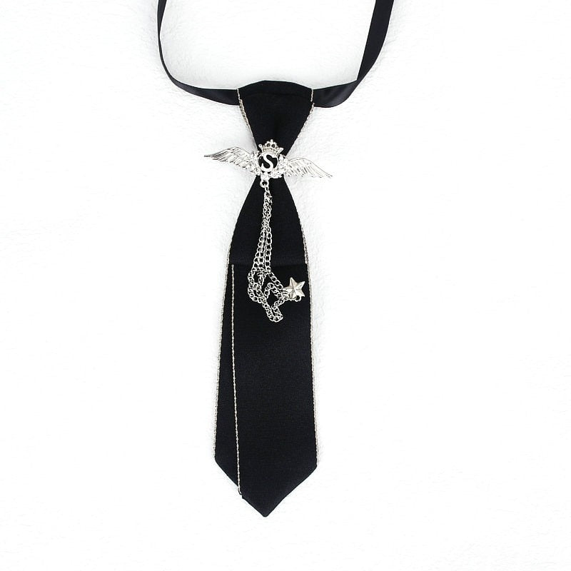 Peris Gems Hand Made Black Ribbon Rhinestone Crystal Neckties - Unisex SHEIN Amazon Temu
