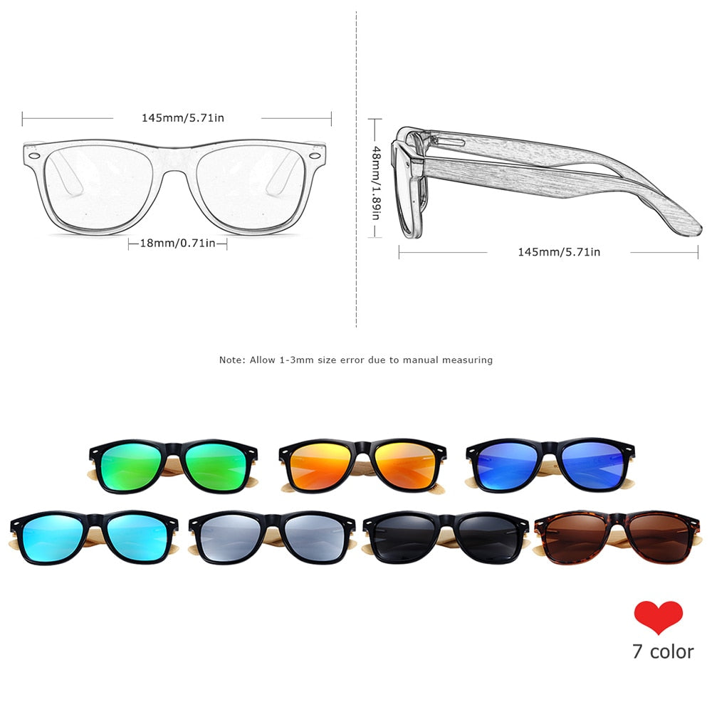 Peris Gems Handmade Bamboo Polarized Sunglasses for Men SHEIN Amazon Temu