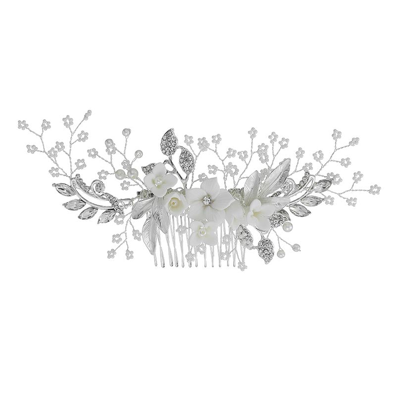 Peris Gems Handmade Rhinestone Pearl Flowers Leaf Headpiece | Pearl Headband Handmade Rhinestone Pearl Flowers Leaf Headpiece | Headband SHEIN Amazon Temu