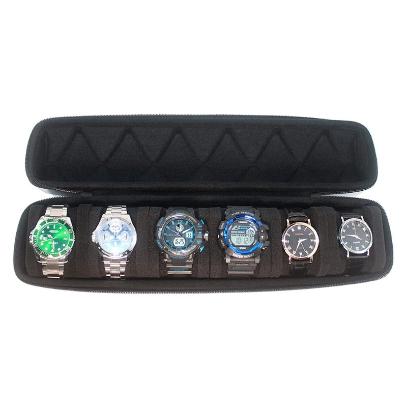 Peris Gems Hard Sturdy Watch Storage Box | Shockproof Portable Watch Bag Roll Display Case Hard Sturdy Watch Storage Box | Shockproof Portable Bag SHEIN Amazon Temu
