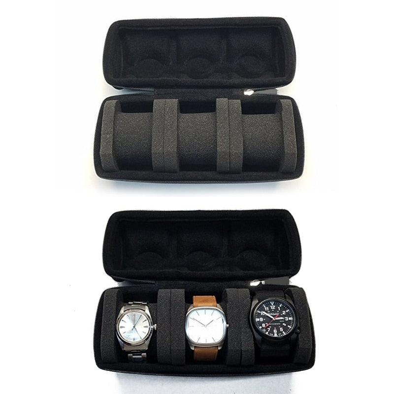 Peris Gems Hard Sturdy Watch Storage Box | Shockproof Portable Watch Bag Roll Display Case Hard Sturdy Watch Storage Box | Shockproof Portable Bag SHEIN Amazon Temu