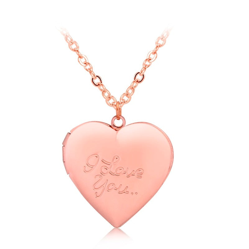 Peris Gems Heart Locket Pendant Necklace Unisex | Photo Frame Necklace Heart Locket Pendant Necklace Unisex | Photo Frame SHEIN Amazon Temu