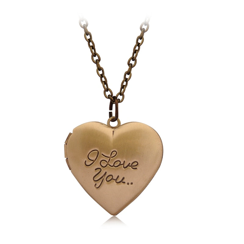 Peris Gems Heart Locket Pendant Necklace Unisex | Photo Frame Necklace Heart Locket Pendant Necklace Unisex | Photo Frame SHEIN Amazon Temu