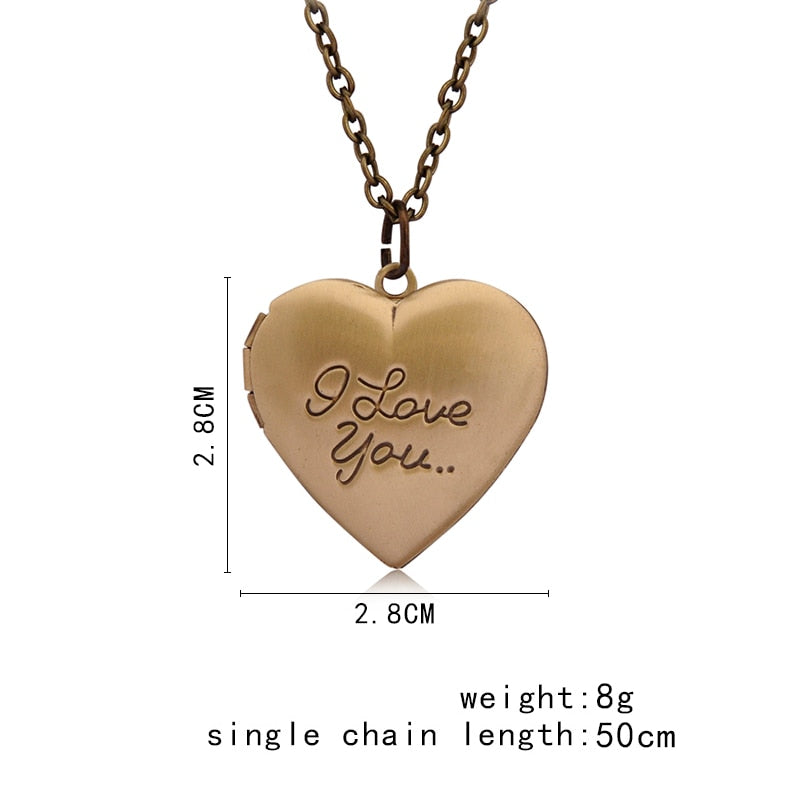 Peris Gems Heart Locket Pendant Necklace Unisex | Photo Frame Necklace Heart Locket Pendant Necklace Unisex | Photo Frame SHEIN Amazon Temu