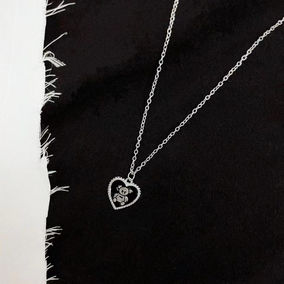 Peris Gems Heart Teddy Bear Necklace | Love Bear Necklace SHEIN Amazon Temu