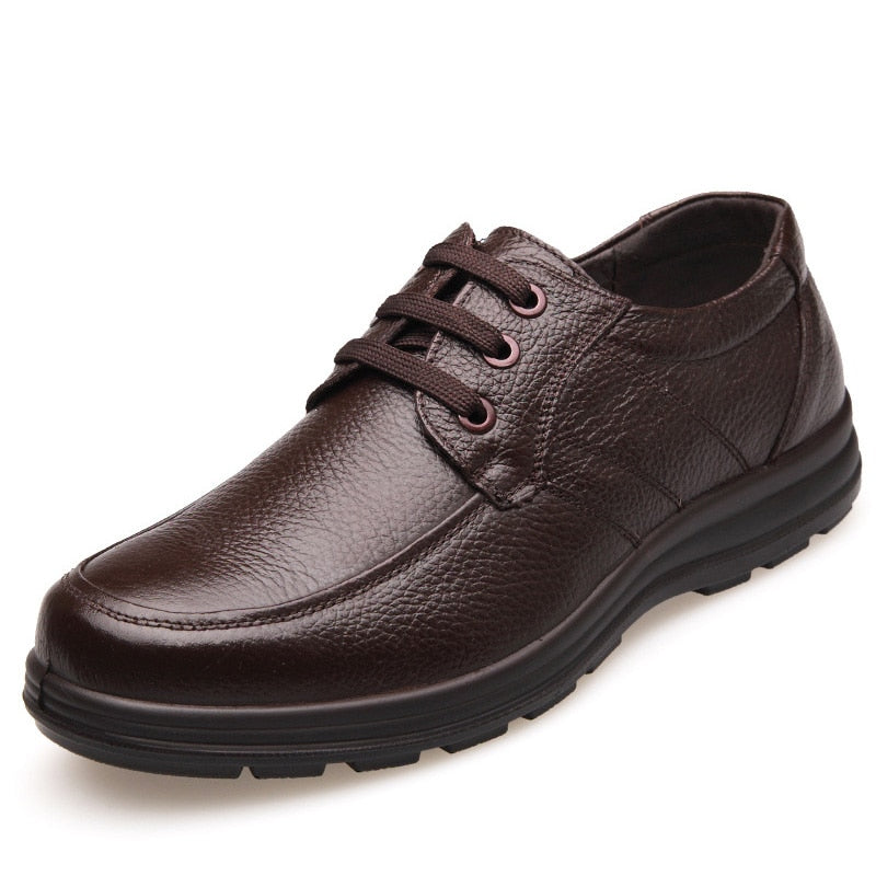 Peris Gems High Quality Genuine Leather Flat Shoes for Men | Business Casual Soft Sole Shoe High Quality Genuine Leather Flat Shoes for Men SHEIN Amazon Temu