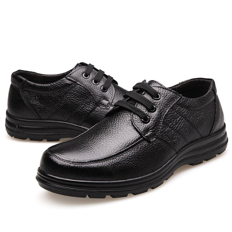 Peris Gems High Quality Genuine Leather Flat Shoes for Men | Business Casual Soft Sole Shoe High Quality Genuine Leather Flat Shoes for Men SHEIN Amazon Temu