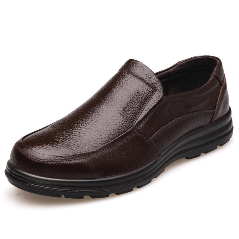 Peris Gems High Quality Genuine Leather Flat Shoes for Men | Business Casual Soft Sole Shoe High Quality Genuine Leather Flat Shoes for Men SHEIN Amazon Temu
