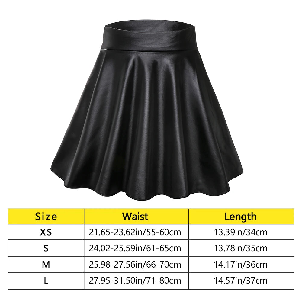 Peris Gems High Waist Elastic Mini Short Skirt Women Faux Leather Skirts High Waist Elastic Mini Short Skirt Women Faux Leather Skirts SHEIN Amazon Temu