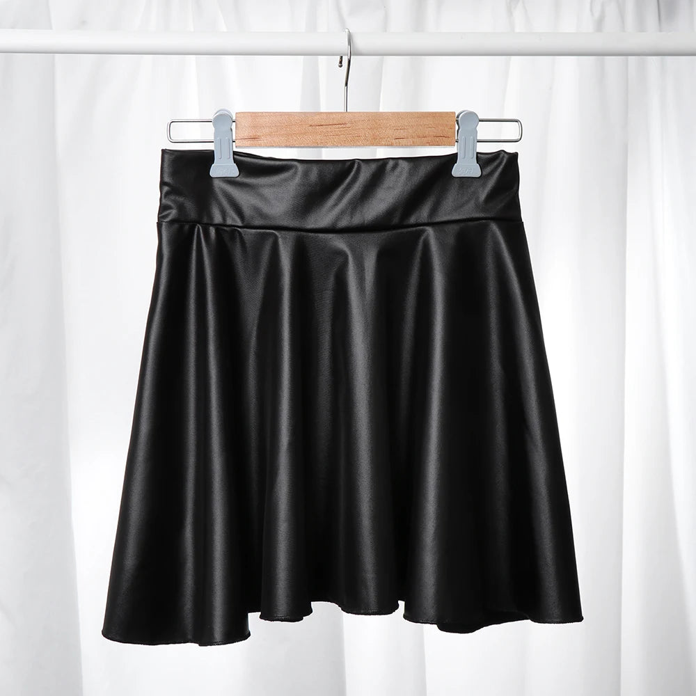 Peris Gems High Waist Elastic Mini Short Skirt Women Faux Leather Skirts High Waist Elastic Mini Short Skirt Women Faux Leather Skirts SHEIN Amazon Temu