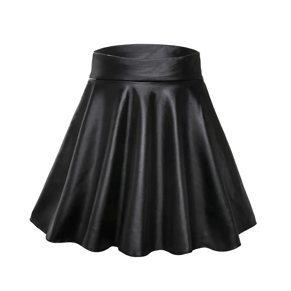 Peris Gems High Waist Elastic Mini Short Skirt Women Faux Leather Skirts High Waist Elastic Mini Short Skirt Women Faux Leather Skirts SHEIN Amazon Temu