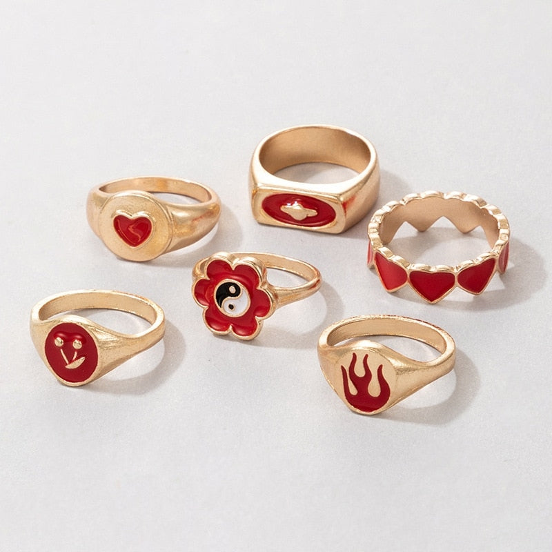 Peris Gems HJJ507 Neo Gothic 14pc Silver Adjustable Rings Set for Women SHEIN Amazon Temu