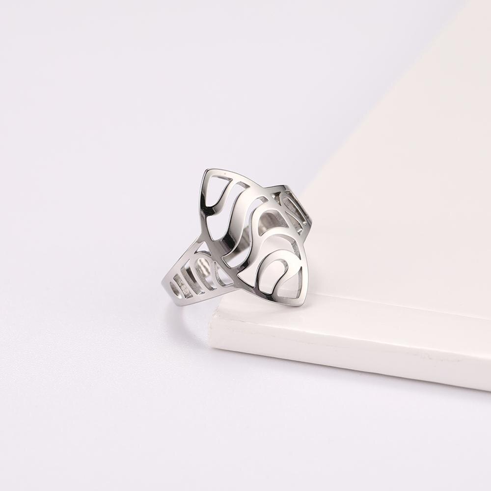 Peris Gems Hollow Football Rigby Casual Stainless Rings for Women SHEIN Amazon Temu