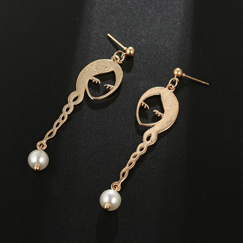 Peris Gems Hollow Gold Face Earrings for Women | Gold Geometric Earrings Hollow Gold Face Earrings for Women | Gold Geometric Earring SHEIN Amazon Temu