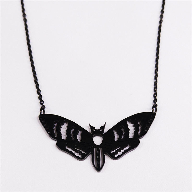 Peris Gems Hollow Moth Necklaces Unisex | Gold Stainless Steel SHEIN Amazon Temu