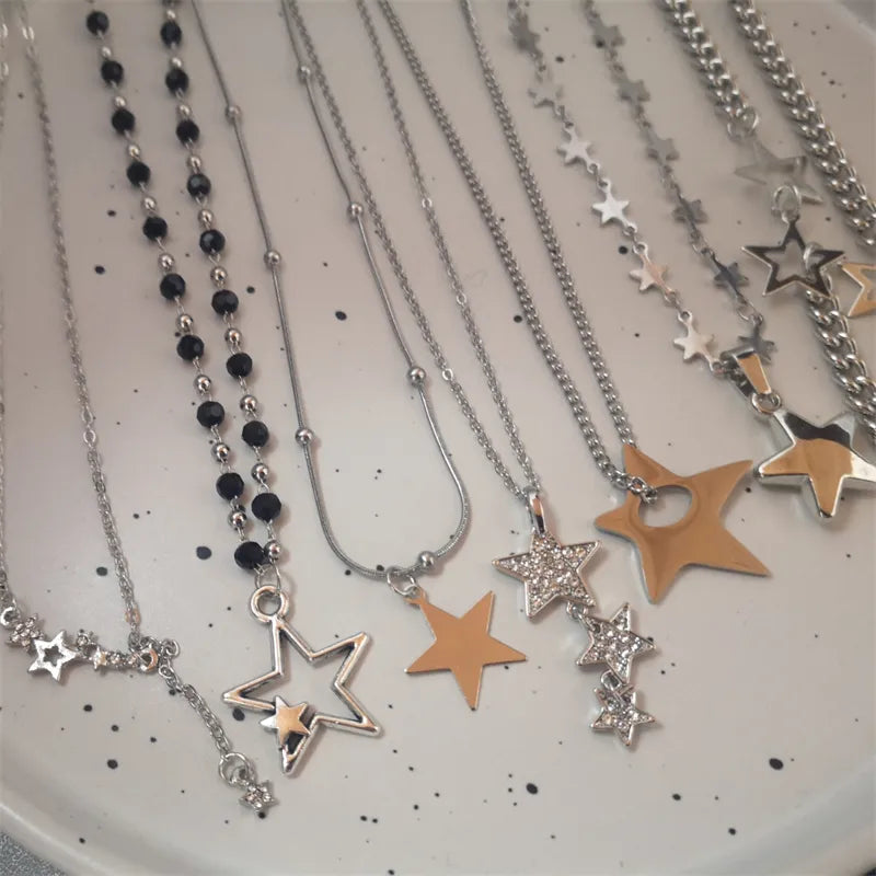 Peris Gems Hollow Star Silver Necklace Collection for Women SHEIN Amazon Temu
