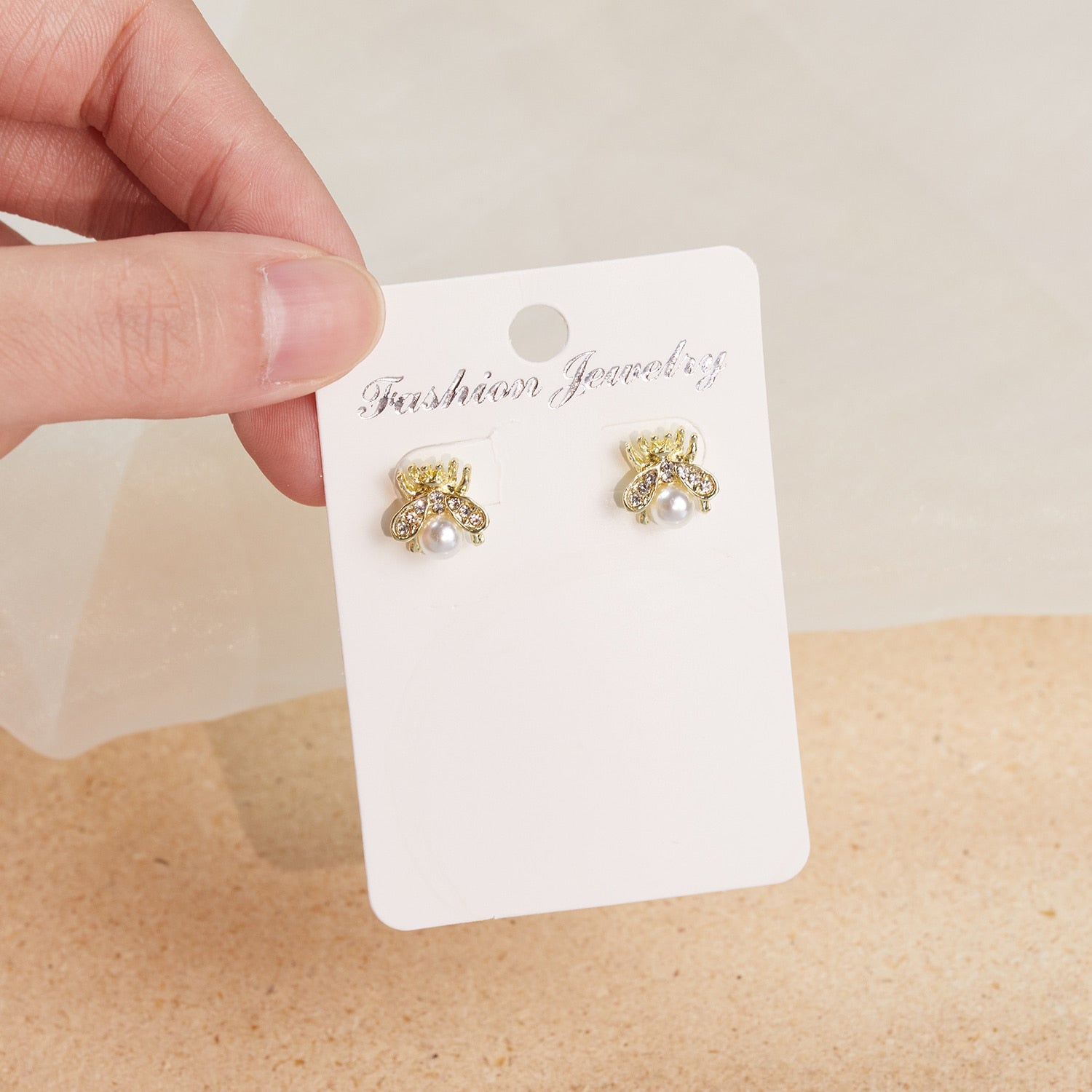 Peris Gems Honeybee Pearl Earrings for Women | Gold Stud Earrings SHEIN Amazon Temu