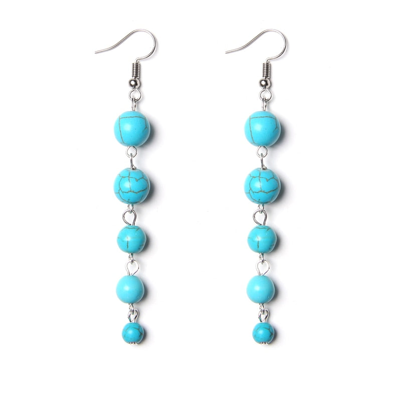 Peris Gems Howlite Rainbow 7 Chakra Stone Tassel Earrings for Women SHEIN Amazon Temu