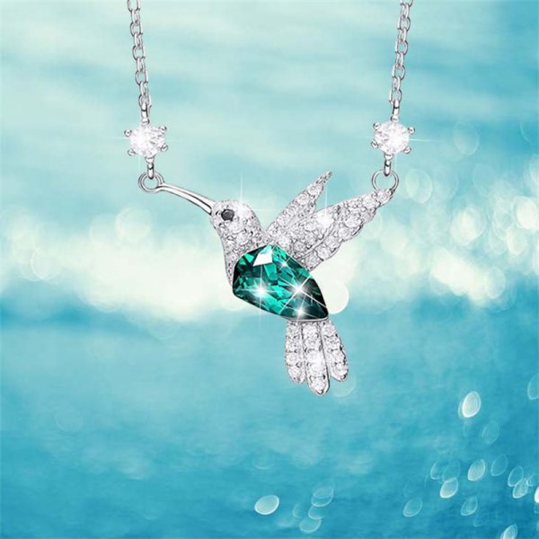 Peris Gems hummingbird 2 Crystal Hummingbird Necklaces for Women | Gold Necklace SHEIN Amazon Temu