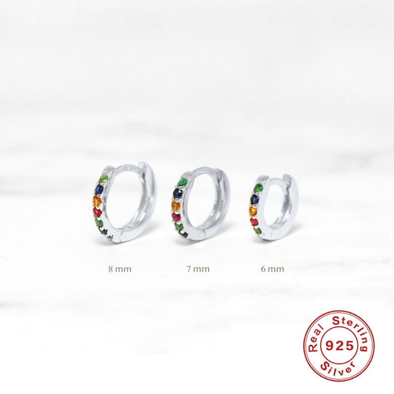 Peris Gems I / 6mm 2pcs CZ Crystal Tragus Cartilage Piercing for Women | 925 Silver Nose Hoop Ring CZ Crystal Tragus Cartilage Piercing for Women | 925 Silver SHEIN Amazon Temu
