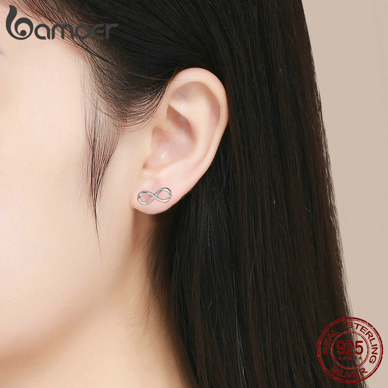 Peris Gems Infinite Love 925 Silver Infinity Stud Earrings for Women SHEIN Amazon Temu