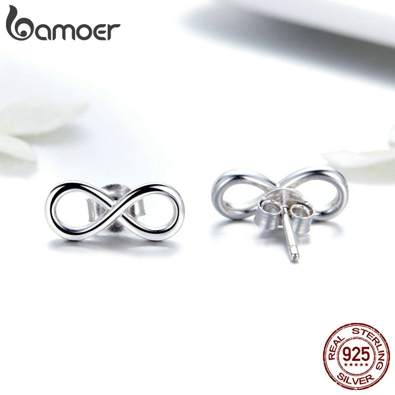 Peris Gems Infinite Love 925 Silver Infinity Stud Earrings for Women SHEIN Amazon Temu