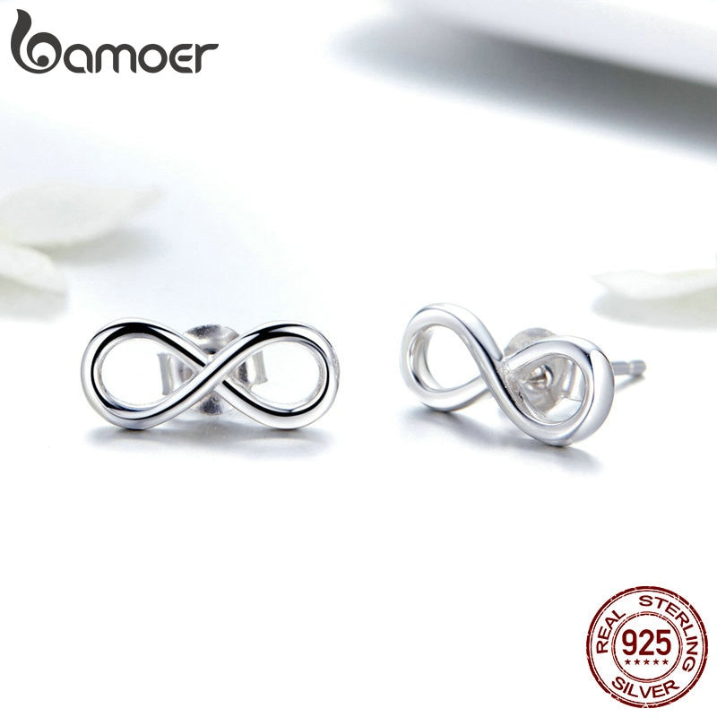Peris Gems Infinite Love 925 Silver Infinity Stud Earrings for Women SHEIN Amazon Temu
