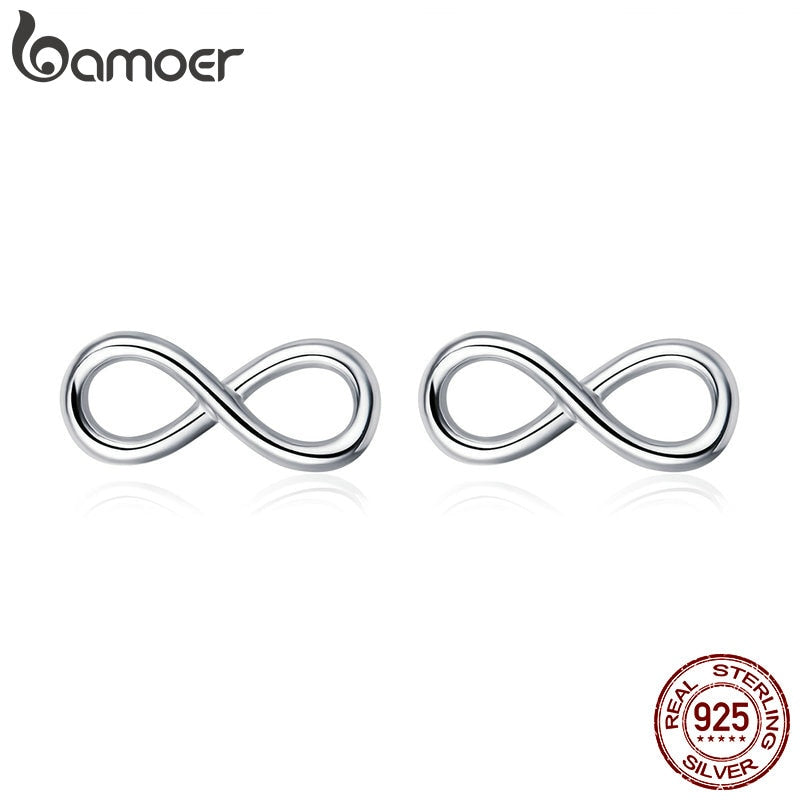 Peris Gems Infinite Love 925 Silver Infinity Stud Earrings for Women SHEIN Amazon Temu