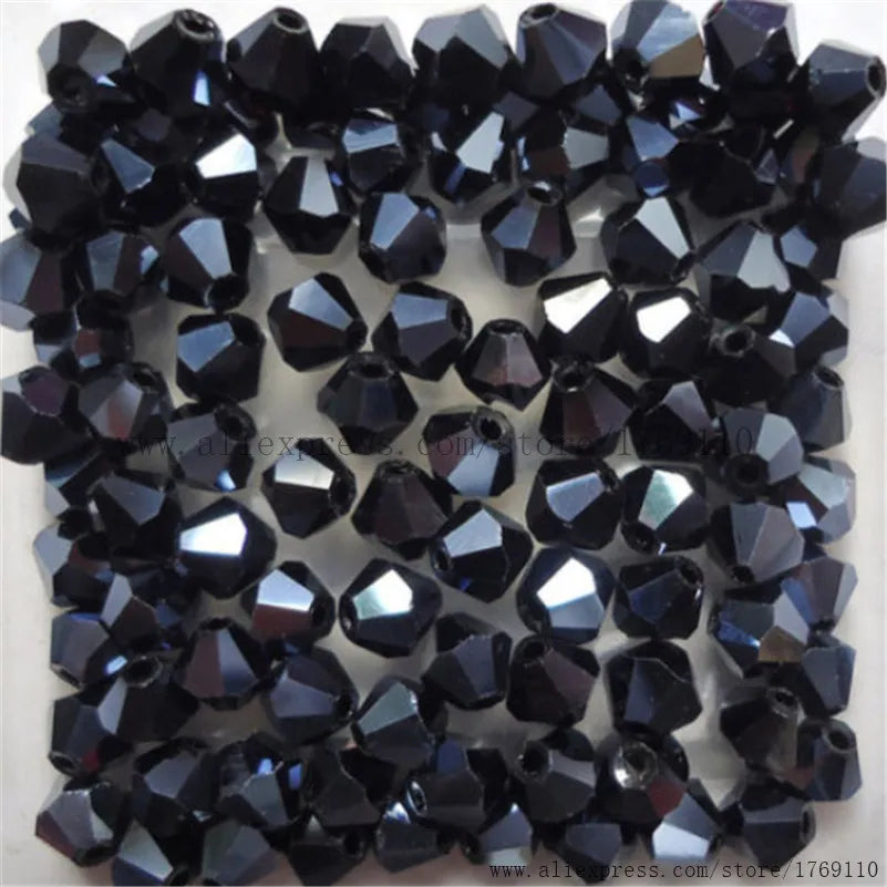 Peris Gems ink blue Glass Bead 100pc Loose Spacer Stones for DIY Jewelry SHEIN Amazon Temu