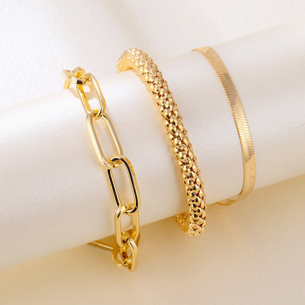 Peris Gems IPA0721 Golden 2-4pc Lovely Bracelets Collection for Women SHEIN Amazon Temu