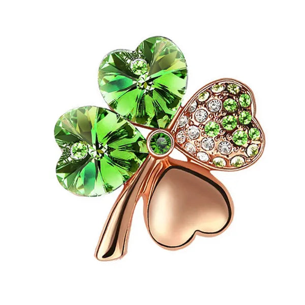 Peris Gems Irish Luck Four Leaf Clover Lapel Badge Pins SHEIN Amazon Temu