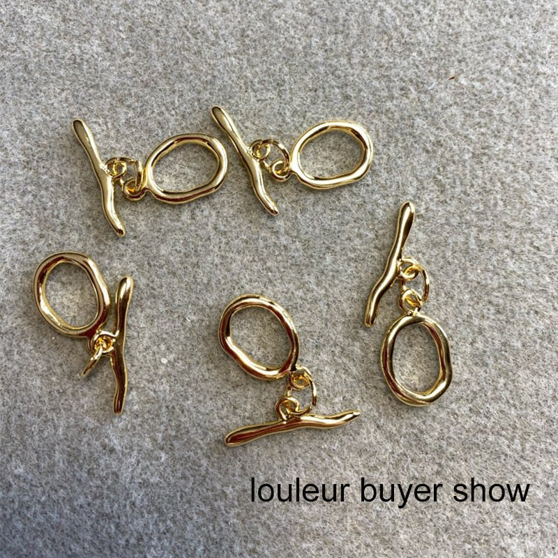 Peris Gems Irregular Curved OT Toggle Clasps for DIY Jewelry Making SHEIN Amazon Temu
