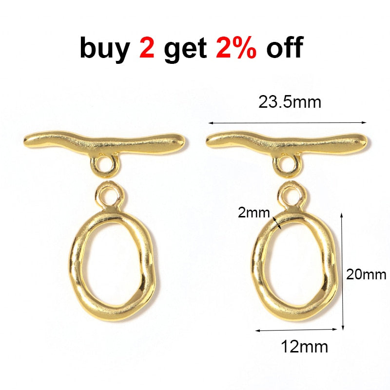 Peris Gems Irregular Curved OT Toggle Clasps for DIY Jewelry Making SHEIN Amazon Temu