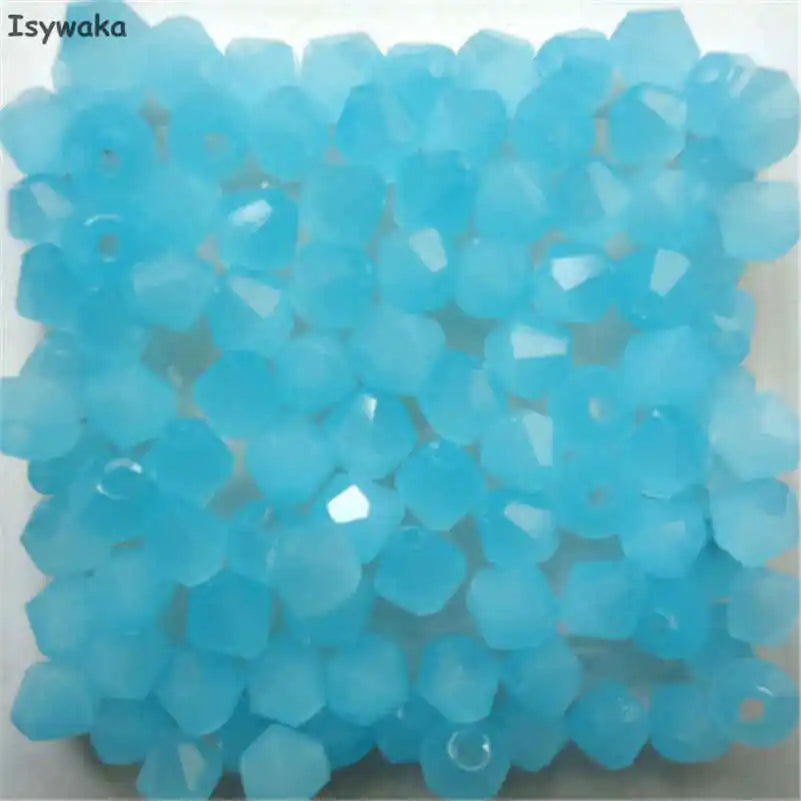 Peris Gems Jade Blue Glass Bead 100pc Loose Spacer Stones for DIY Jewelry SHEIN Amazon Temu